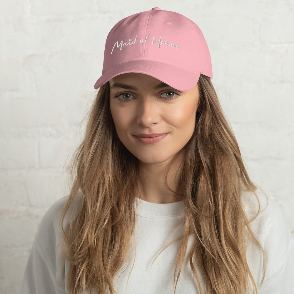 Pink Maid of Honor Bachelorette Party Hat