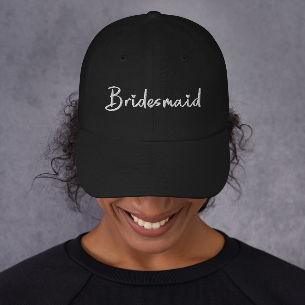 Black Bridesmaid Bachelorette Party Hat