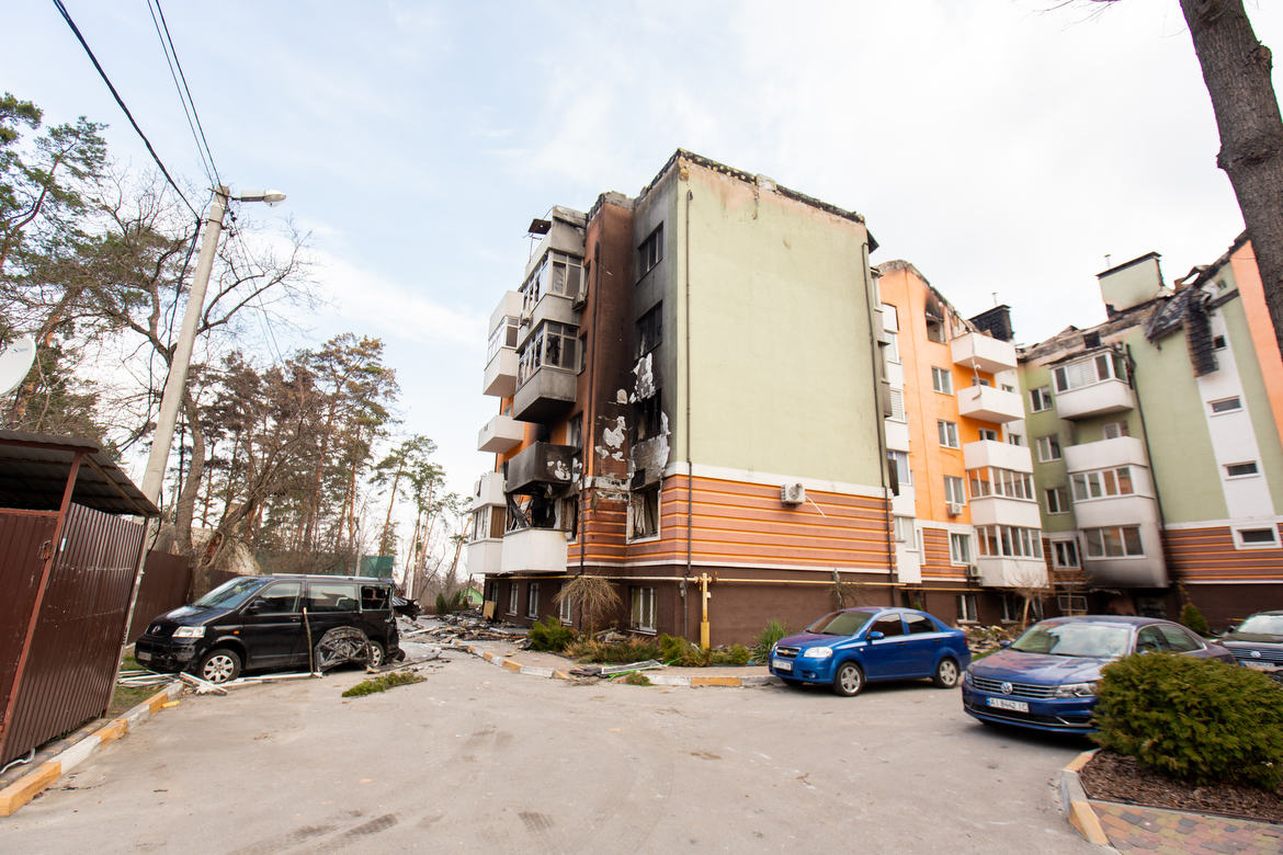Irpin, Ukraine During Russian Invasion I arrived to Irpin on one of the first days that the Ukrainian military allowed Irpin residents to come back and see the condition of their homes