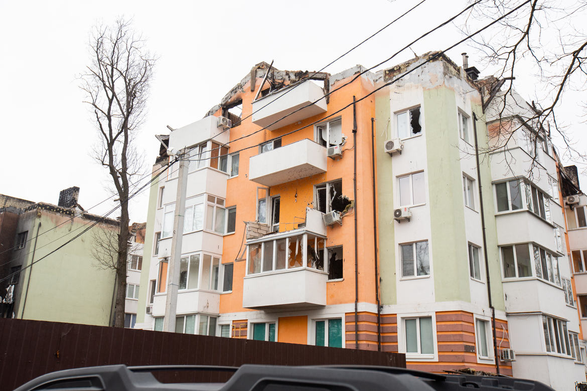 Irpin, Ukraine During the Russian Invasion The roof was completely burned down