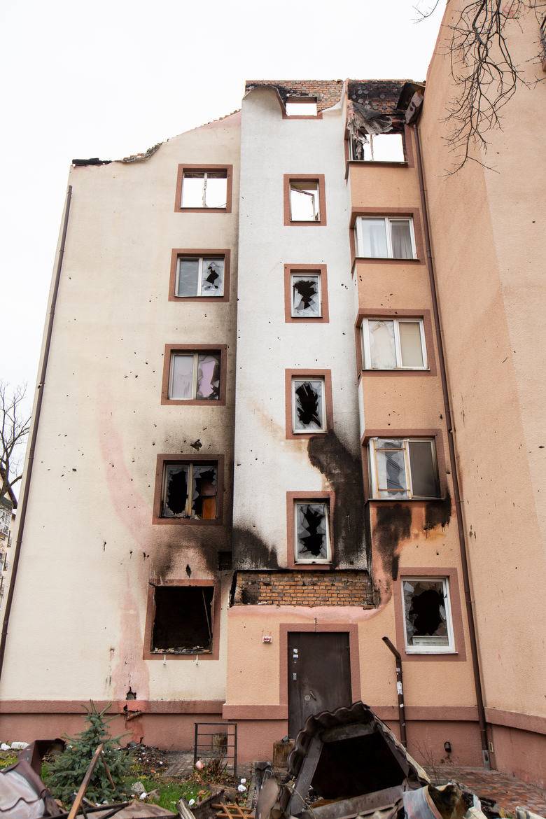 Irpin, Ukraine During the Russian Invasion Irpin is only about 15-30 minute drive from Kyiv, it's on the outskirts