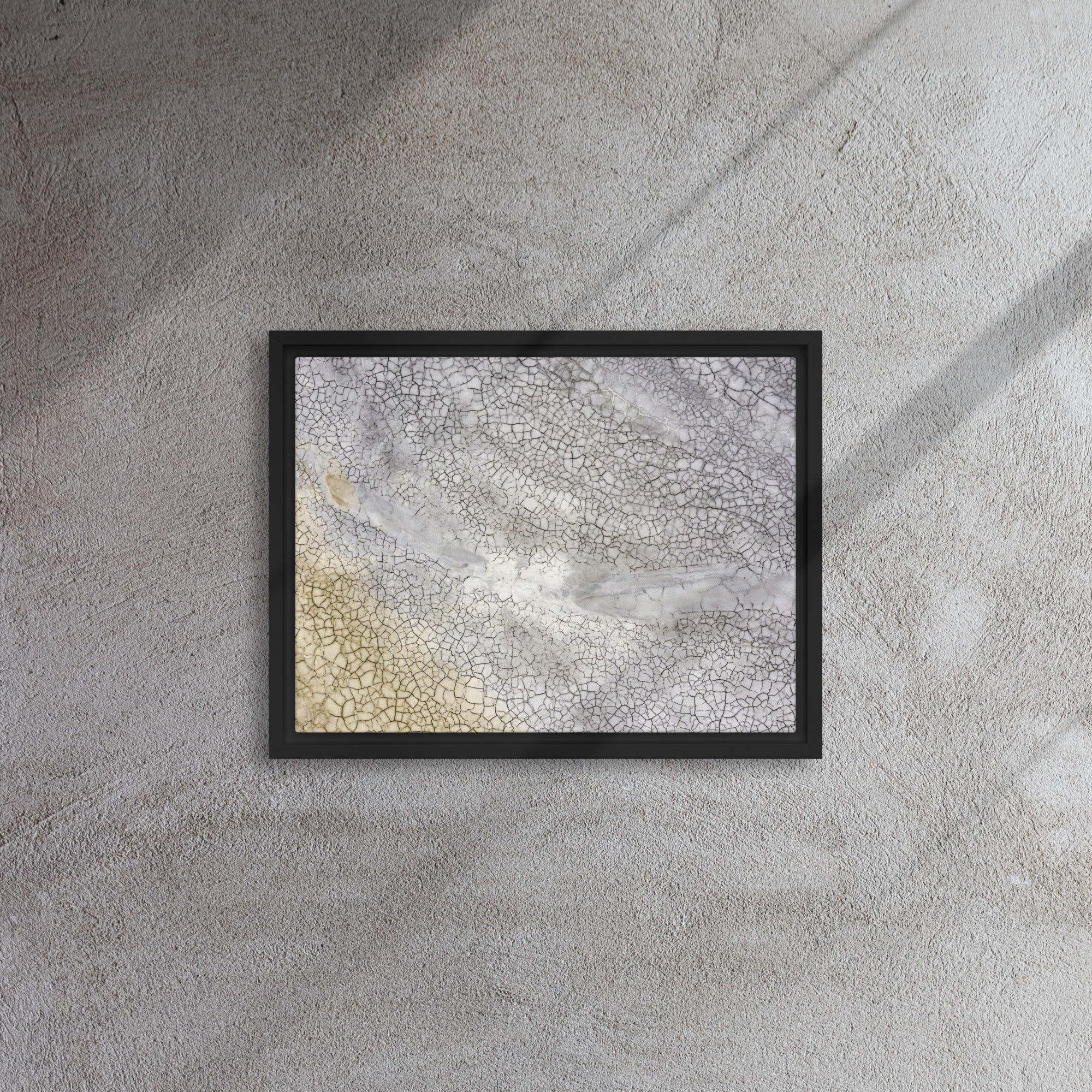 Abstract Mudcracks Framed Canvas - Image 7