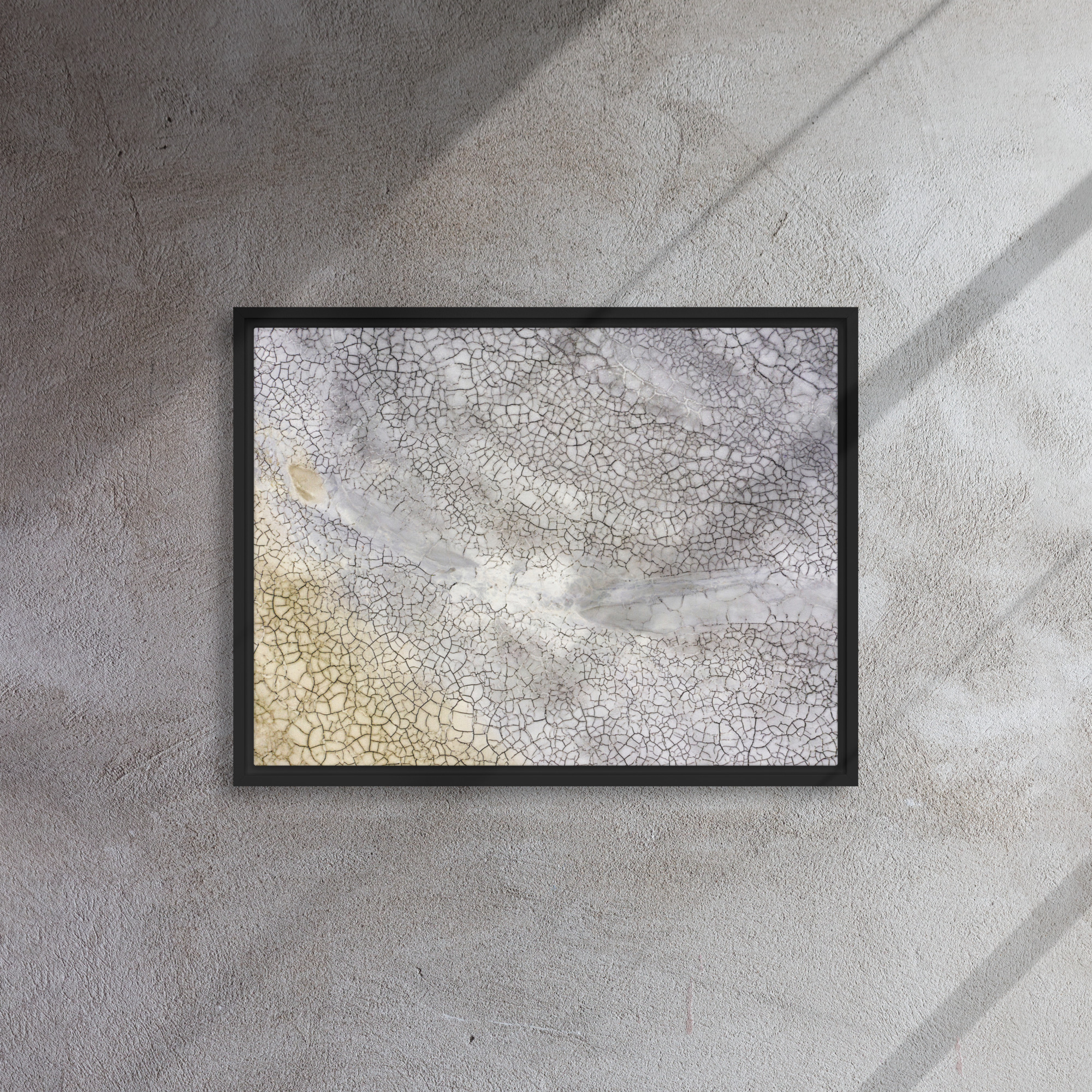 Abstract Mudcracks Framed Canvas - Image 6