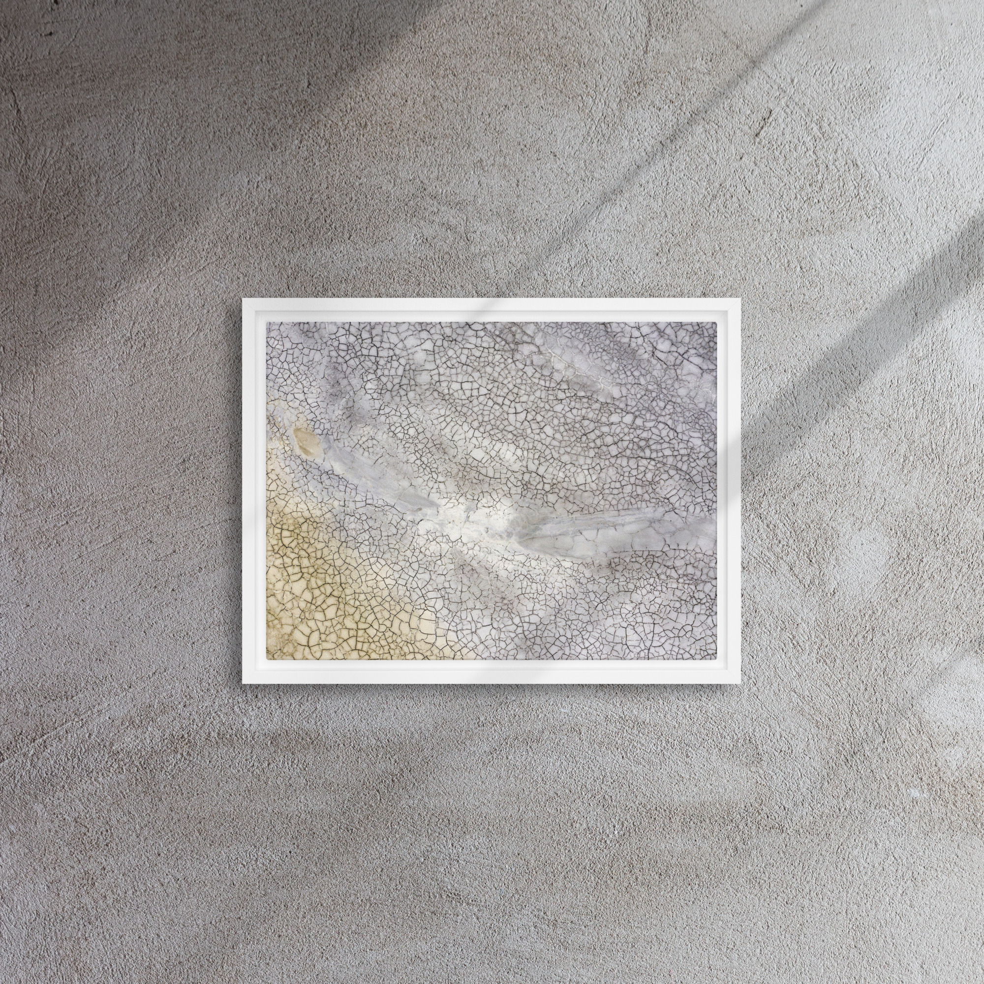 Abstract Mudcracks Framed Canvas - Image 4