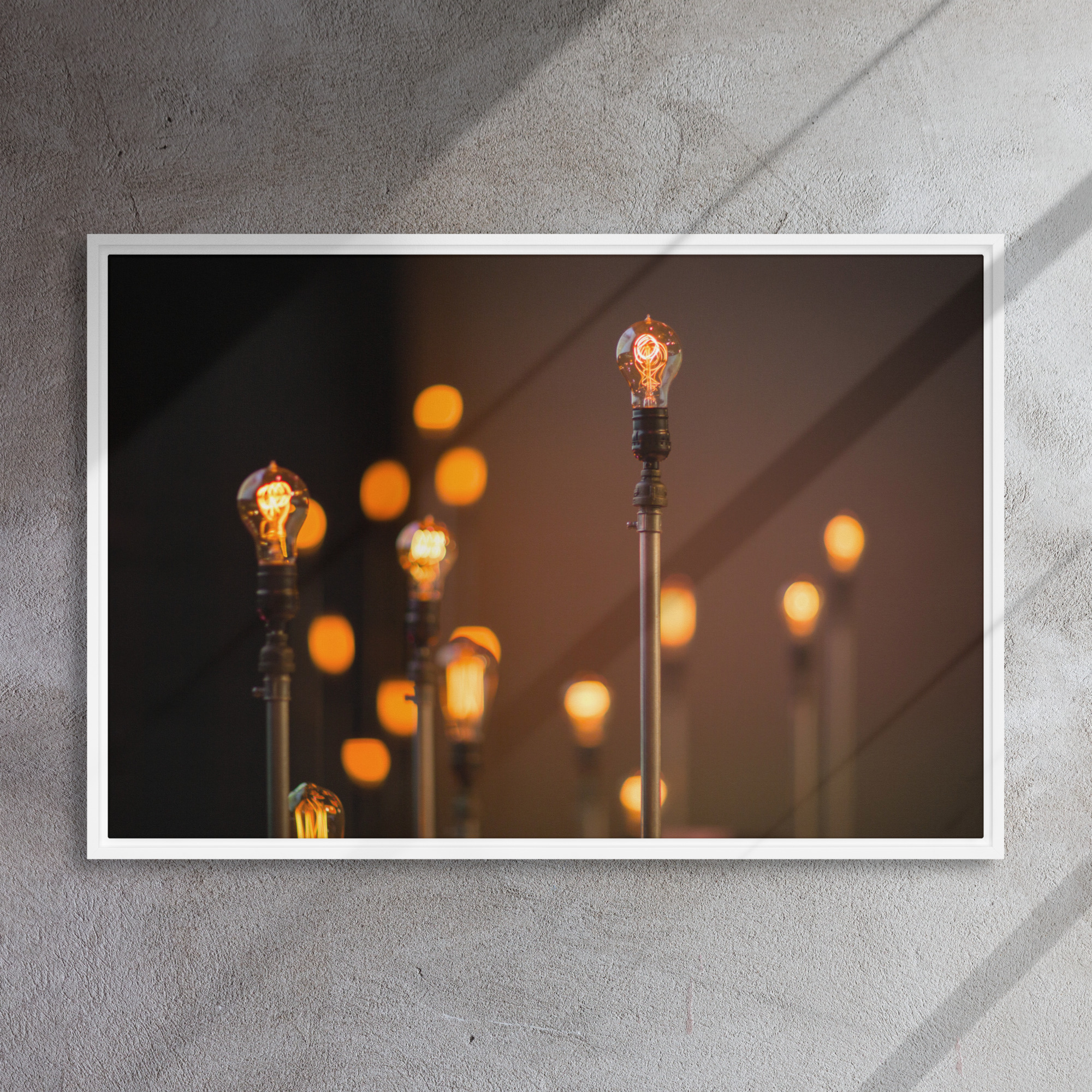 Bright Idea Framed Canvas - Image 2