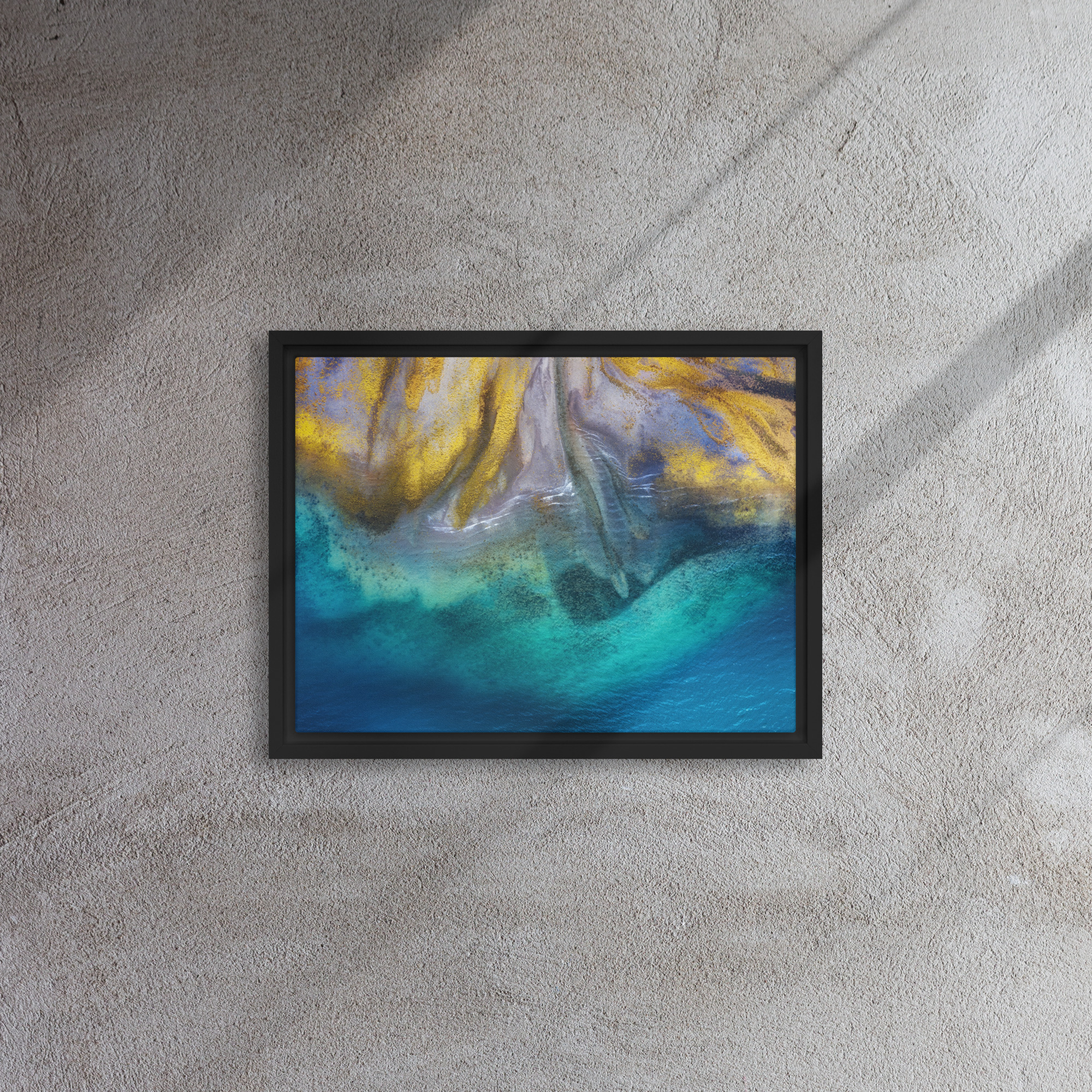 Icelandic Coastline Framed Canvas - Image 6