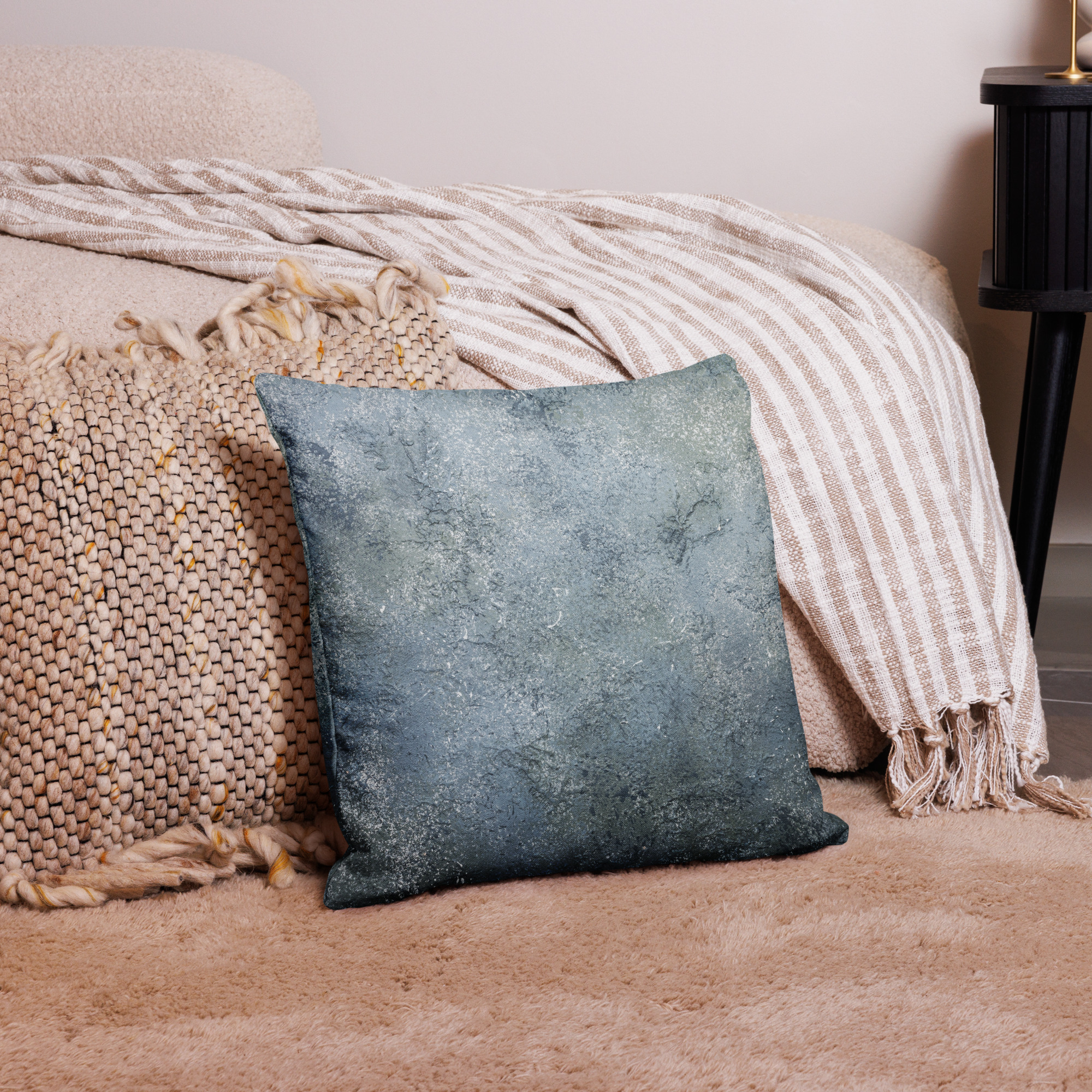 Gray Stone Texture Pillow - Image 3