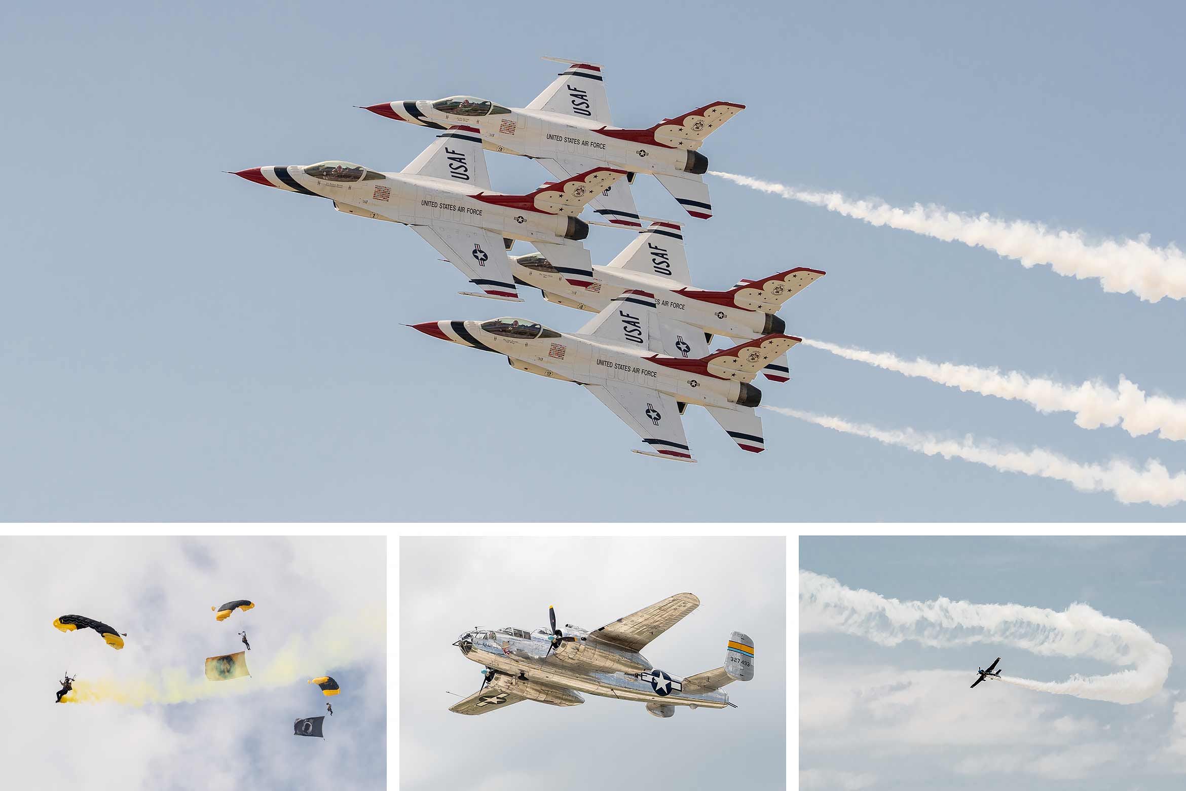 Thunderbirds Air Show over Fort Wayne, Indiana Thunderbirds Air Show over Fort Wayne, Indiana