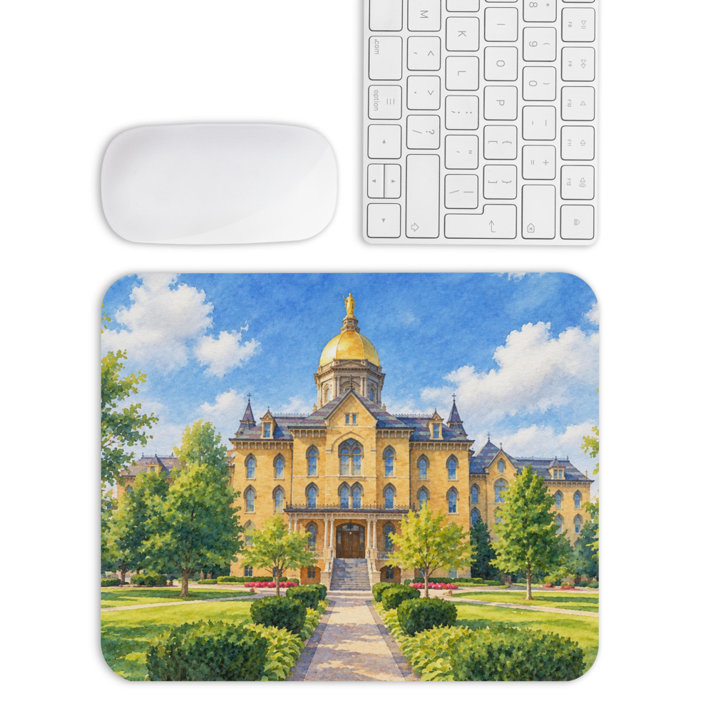 Golden Dome Watercolor Mouse Pad - Image 4