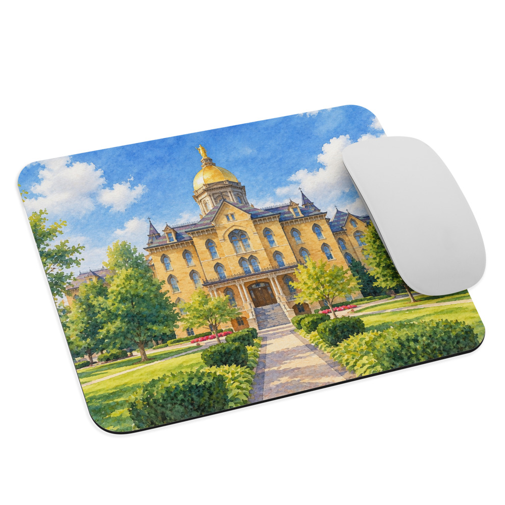 Golden Dome Watercolor Mouse Pad - Image 3